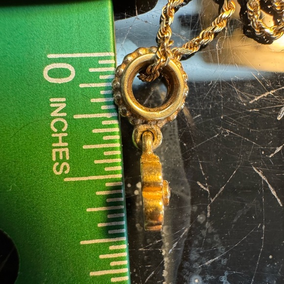 14k Pandora Diamond Flower Charm - Picture 5 of 6